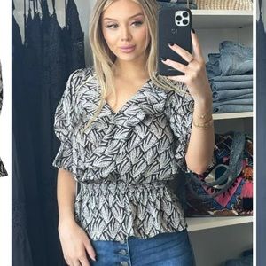 Bishop + Young Caroline Smock Waist Blouse